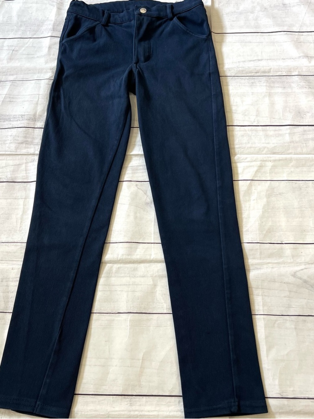Lil Legs Navy Stretch Pants